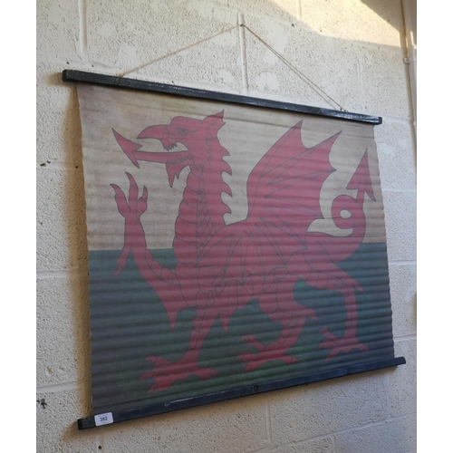 382 - Welsh Dragon hanging canvas