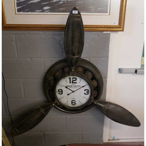 385 - Large aviation themed wall clock