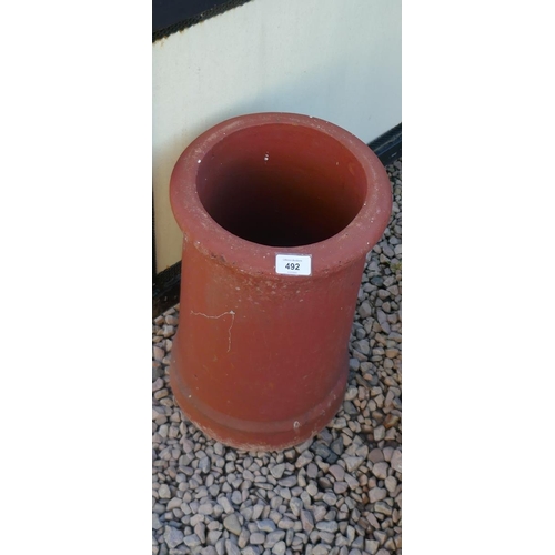 492 - Terracotta chimney pot
