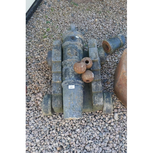 493 - Stone garden cannon A/F
