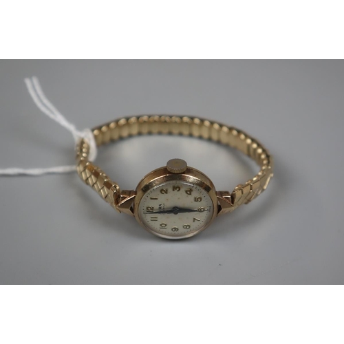 89 - Gold cased watch - Mira