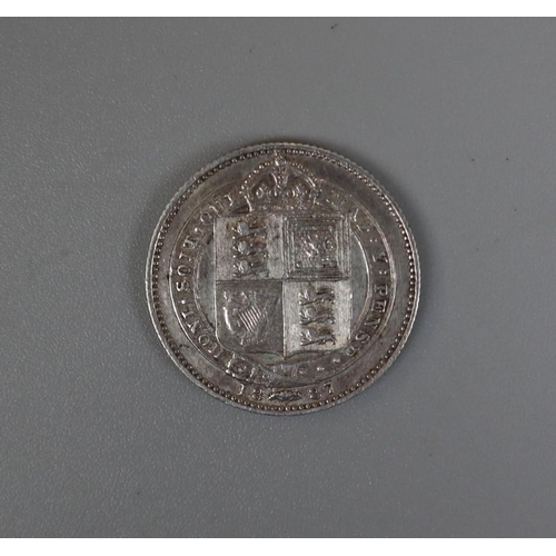 96 - 1887 Queen Victoria Jubilee Head Silver Crown