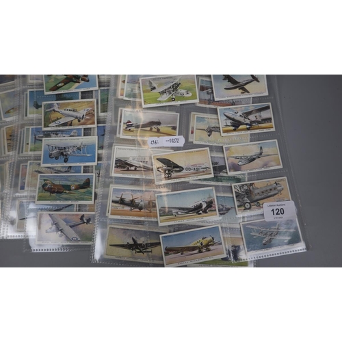 120 - Collection of cigarette cards to include albums