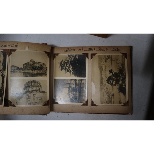 121 - Collection of photographs to include Hiroshima aftermath photos