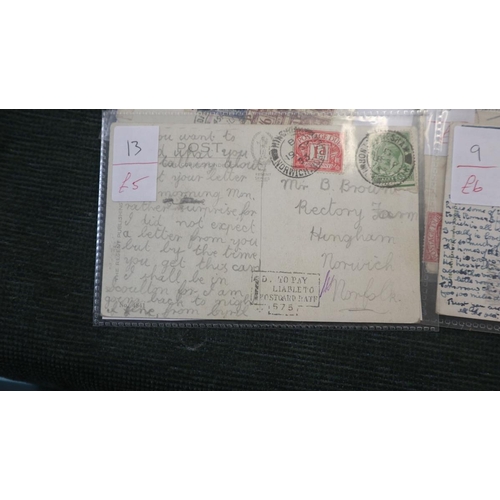 134 - Stamps - Postage dues on covers or postcards (13)