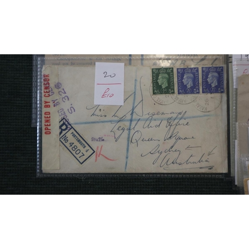 135 - Stamps - Military censored covers and postcards (32)