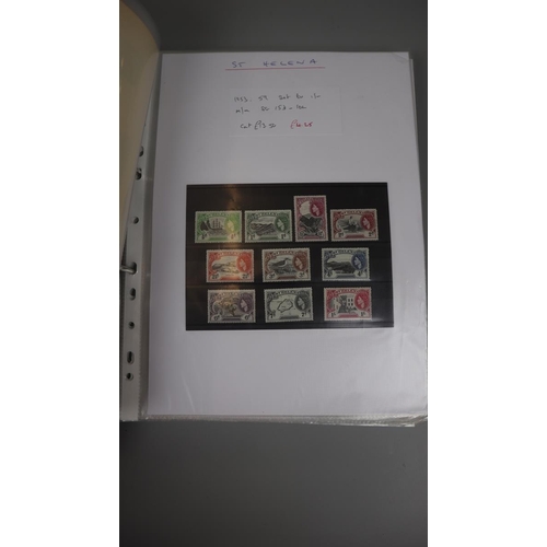 143 - Stamps - Commonwealth on album pages countries N-Z