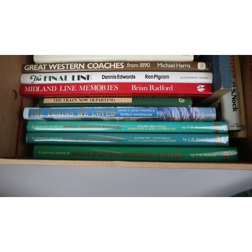 144 - Railway books 17 in box including GWR