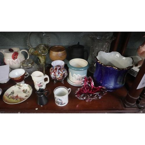 216 - Collection of glass and ceramics to include Emma Bridgewater, Wedgwood etc