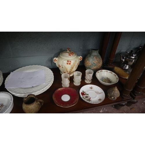 216 - Collection of glass and ceramics to include Emma Bridgewater, Wedgwood etc