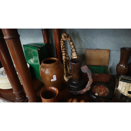 228 - Collection of treen and wooden boxes