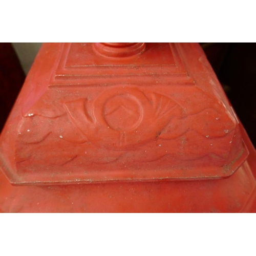 356 - Cast iron postbox - Approx height: 115cm