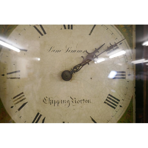 357 - Country house oak long case clock by Sam Simms of Chipping Norton