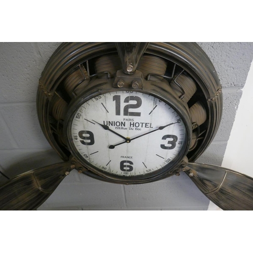 385 - Large aviation themed wall clock