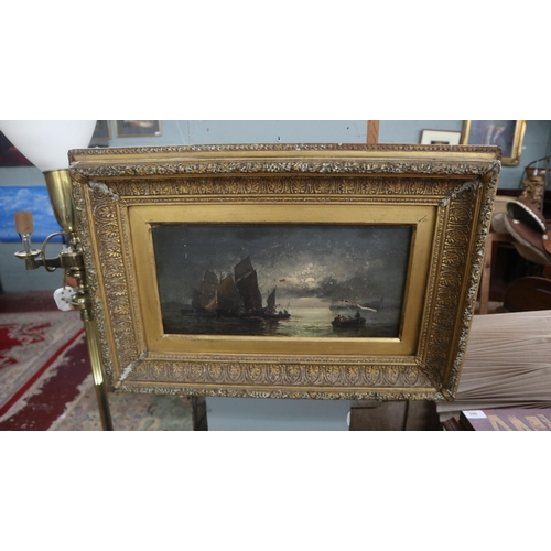 397 - Pair of antique oils in gilt frames - Approx image sizes both: 39cm x 19cm