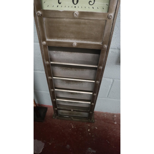 416 - Industrial style letter rack clock