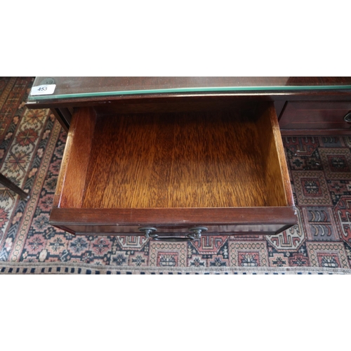 453 - Oriental coffee table - Approx size: L: 123cm W:62cm H: 48cm