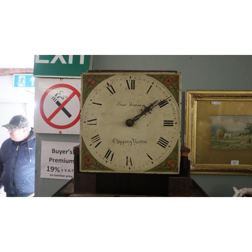 357 - Country house oak long case clock by Sam Simms of Chipping Norton