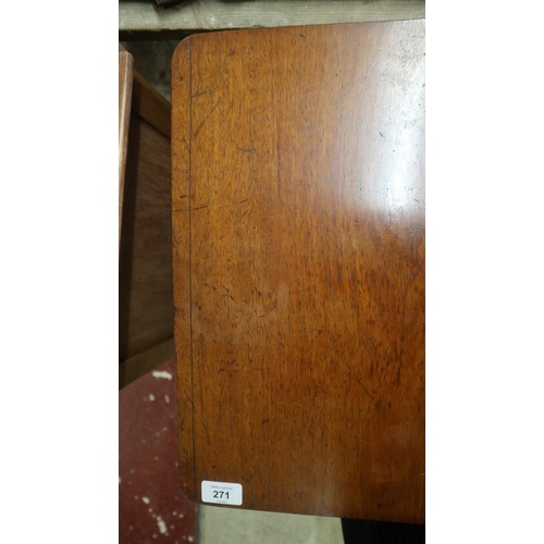 271 - Mahogany barley-twist wine table