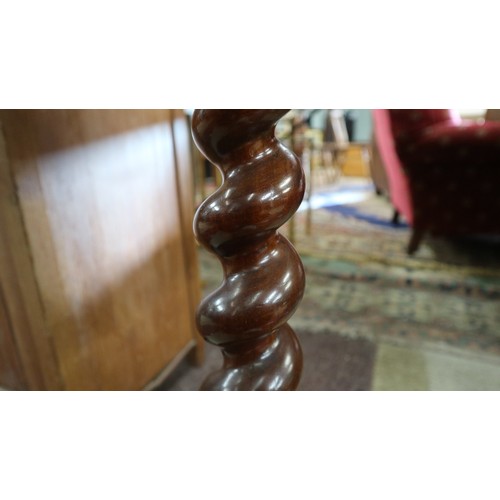 271 - Mahogany barley-twist wine table