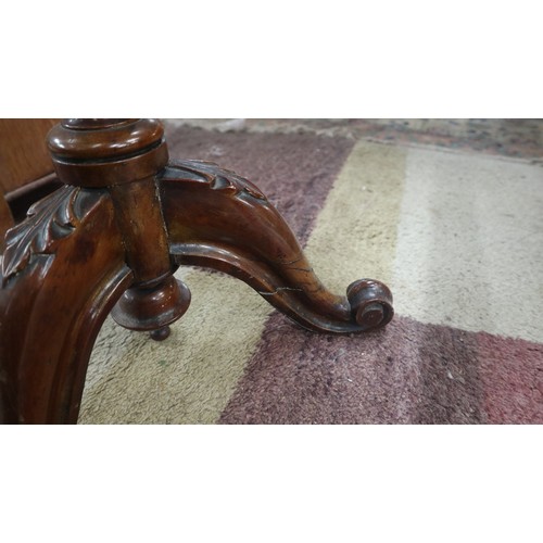 271 - Mahogany barley-twist wine table