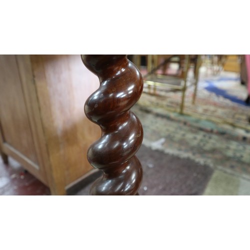 271 - Mahogany barley-twist wine table