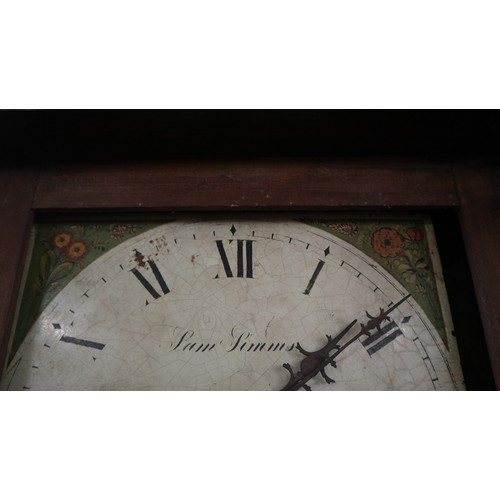 357 - Country house oak long case clock by Sam Simms of Chipping Norton