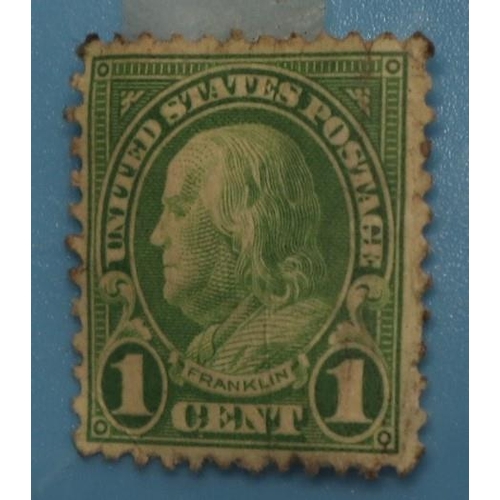 146 - Benjamin Franklin USA 1 cent green stamp