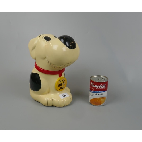 226 - Novelty barking dog biscuit barrel