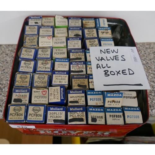 372 - Boxed radio valves