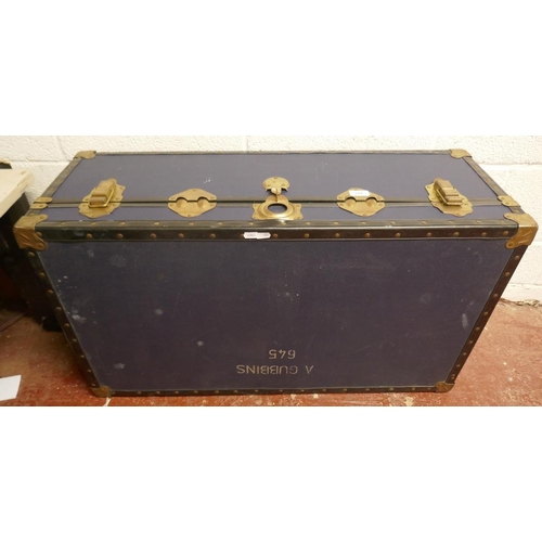 378 - Large Navy trunk