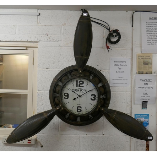 384 - Large aviation themed wall clock