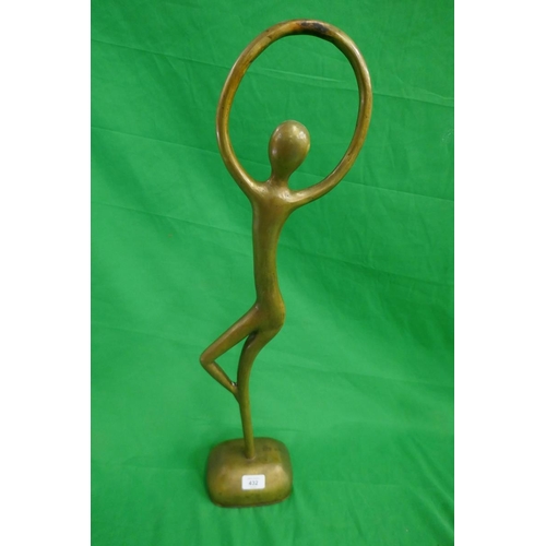 432 - Tall metal figure - Approx height: 73cm