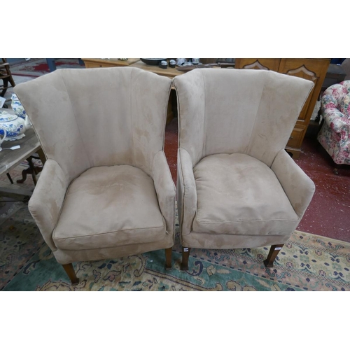 439 - Pair of Edwardian armchairs