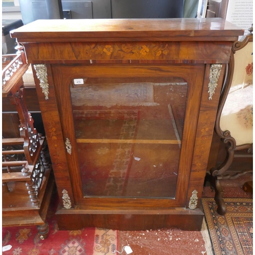 478 - Victorian walnut pier cabinet - Size: W:83cm D:33cm H:106cm