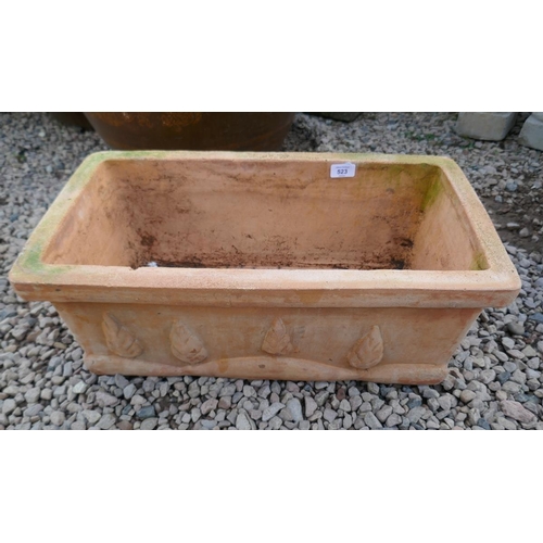 523 - Terracotta trough planter