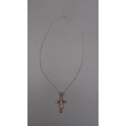 69 - Cloqua gold and silver cross and chain