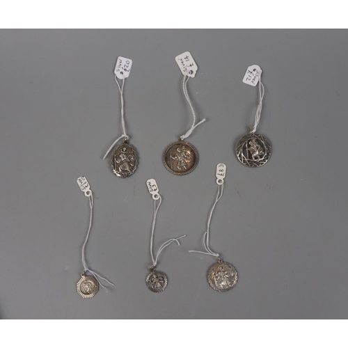 88 - Collection of silver pendants