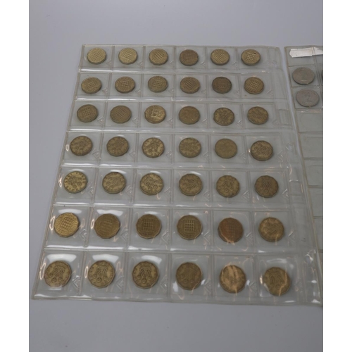 108 - Collection of coins to include shillings, half crowns and threepence