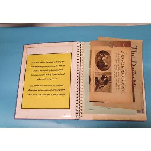 153 - Scrap book of interesting ephemera