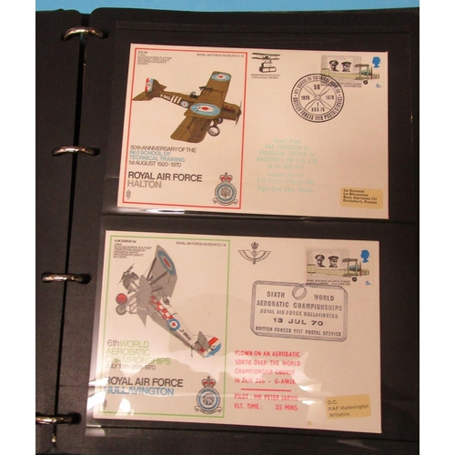 156 - Stamps - Aviation RAF covers in binder