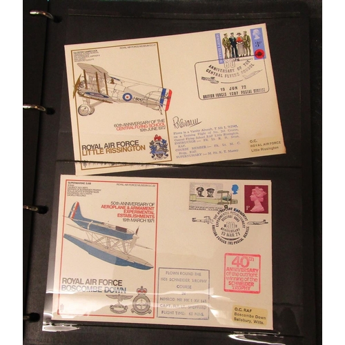 156 - Stamps - Aviation RAF covers in binder