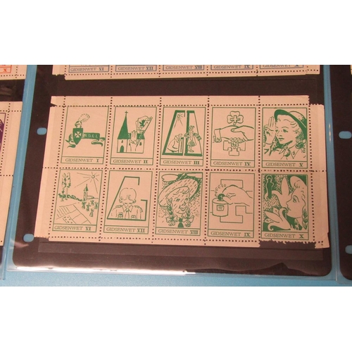 161 - Stamps - Cinderella scout and guides sheetlets