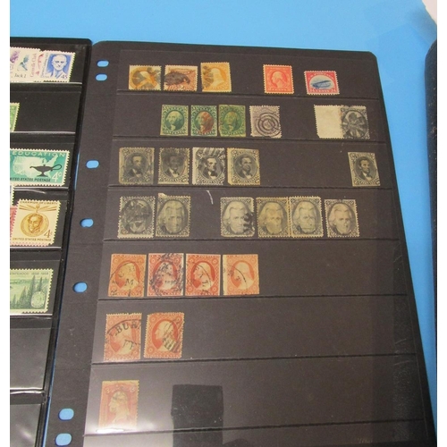 168 - Stamps - USA stock card earlies to modern