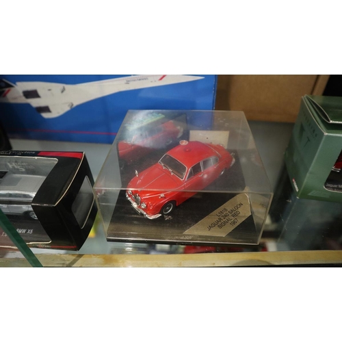 219 - Collection of models to include remote controlled helicopter, die cast cars, model kits etc.