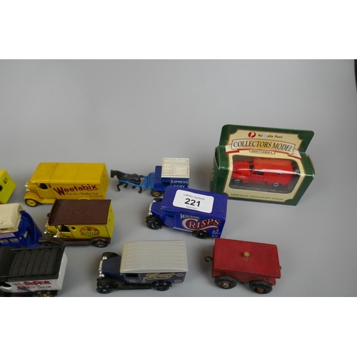 221 - Collection of die cast commercial vehicles