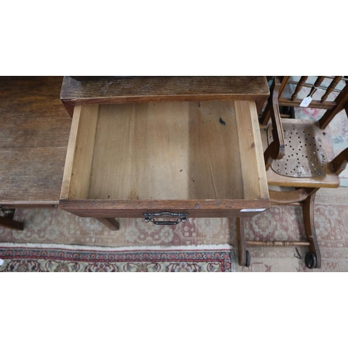 260 - Oak pot cupboard together with oak coffee table