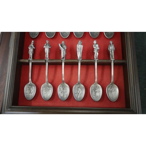 277 - Christmas Carol pewter spoon set in display case