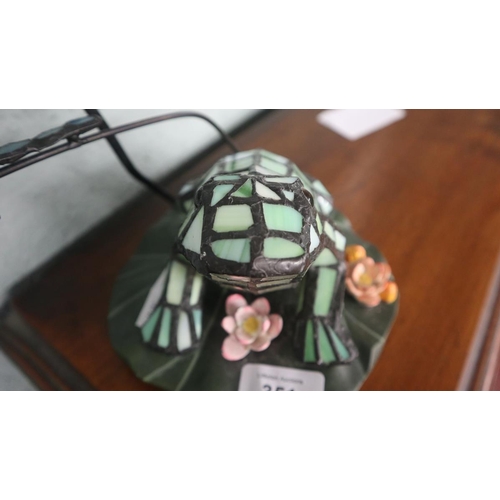 351 - Tiffany style frog lamp