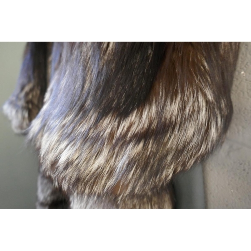 475 - Authentic fox fur three quarter length coat